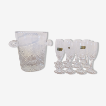 Baccarat crystal champagne set