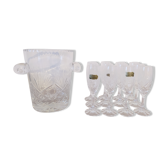 Baccarat crystal champagne set