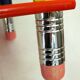 Side table / bedside table Colourful crayons 1980s