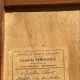 Armoire parisienne étroite ancienne en bois brut 