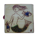 Ceramic and wood box