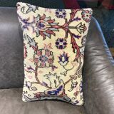 Handmade faded lumbar carpet pillow 40x60cm