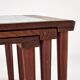 Rosewood nesting tables with ceramic tiles, Denmark, 1960s, set of 3