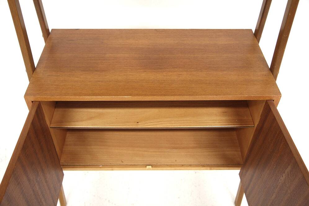 Teak chest of drawers and bookcase, Sweden, 1950