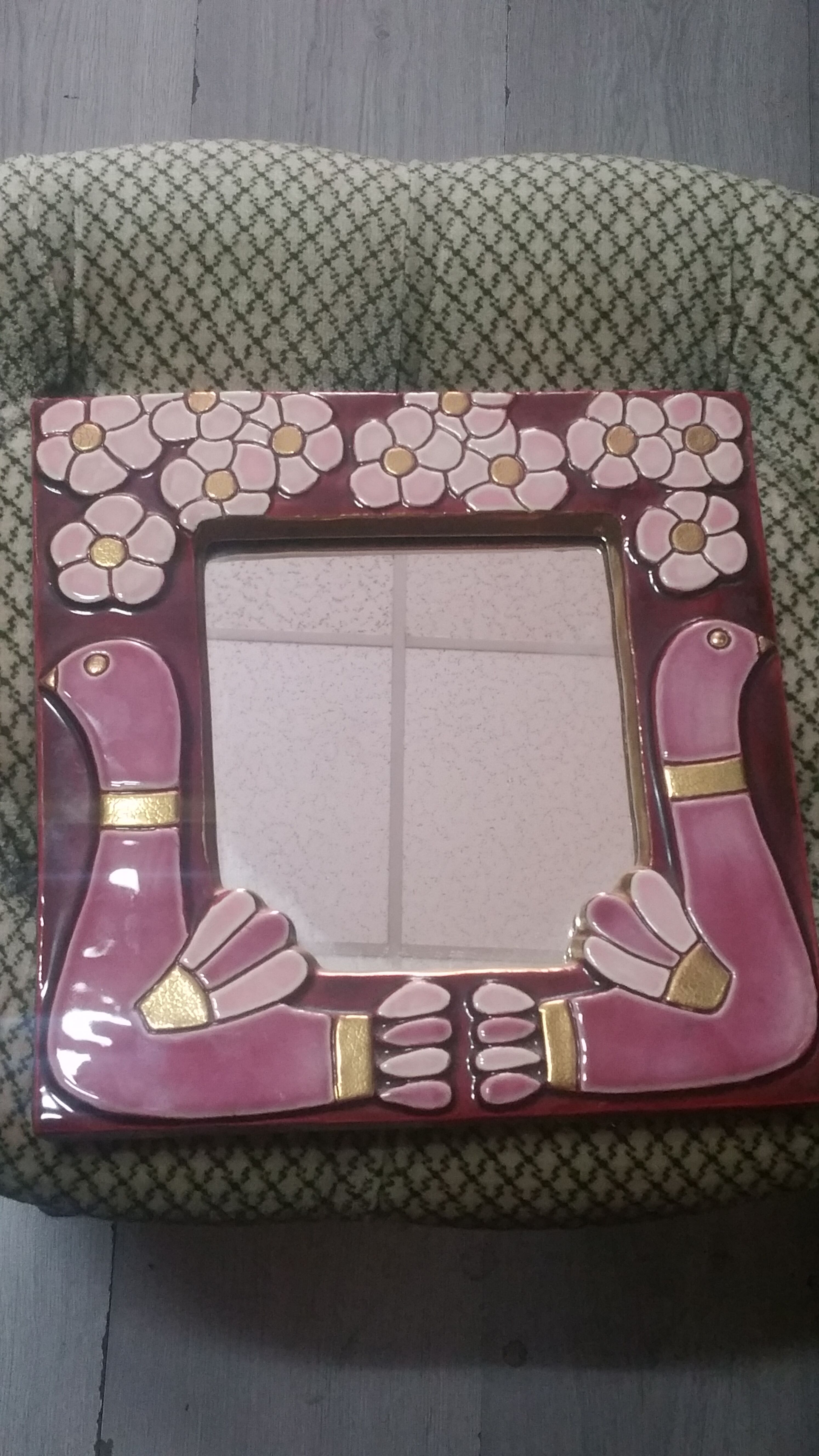 Mirror by Mithé Espelt - 25x25cm