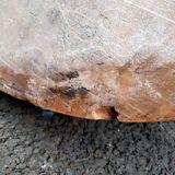 Chest of drawers old marquetry marble top style louis xvi