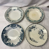 Set of 4 old hollow plates