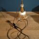 Walker Lamp lampshade orange glass support brass dp 1122221