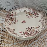 6 polychrome ironstone soup plates