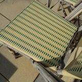 4 vintage bistrot de Paris rattan chairs