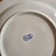 Gien service plates with blue patterns in perfect condition.
