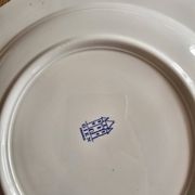 Gien service plates blue patterns perfect condition