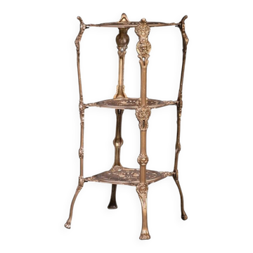 Guéridon Décoratif en Métal, Italie, 1960s