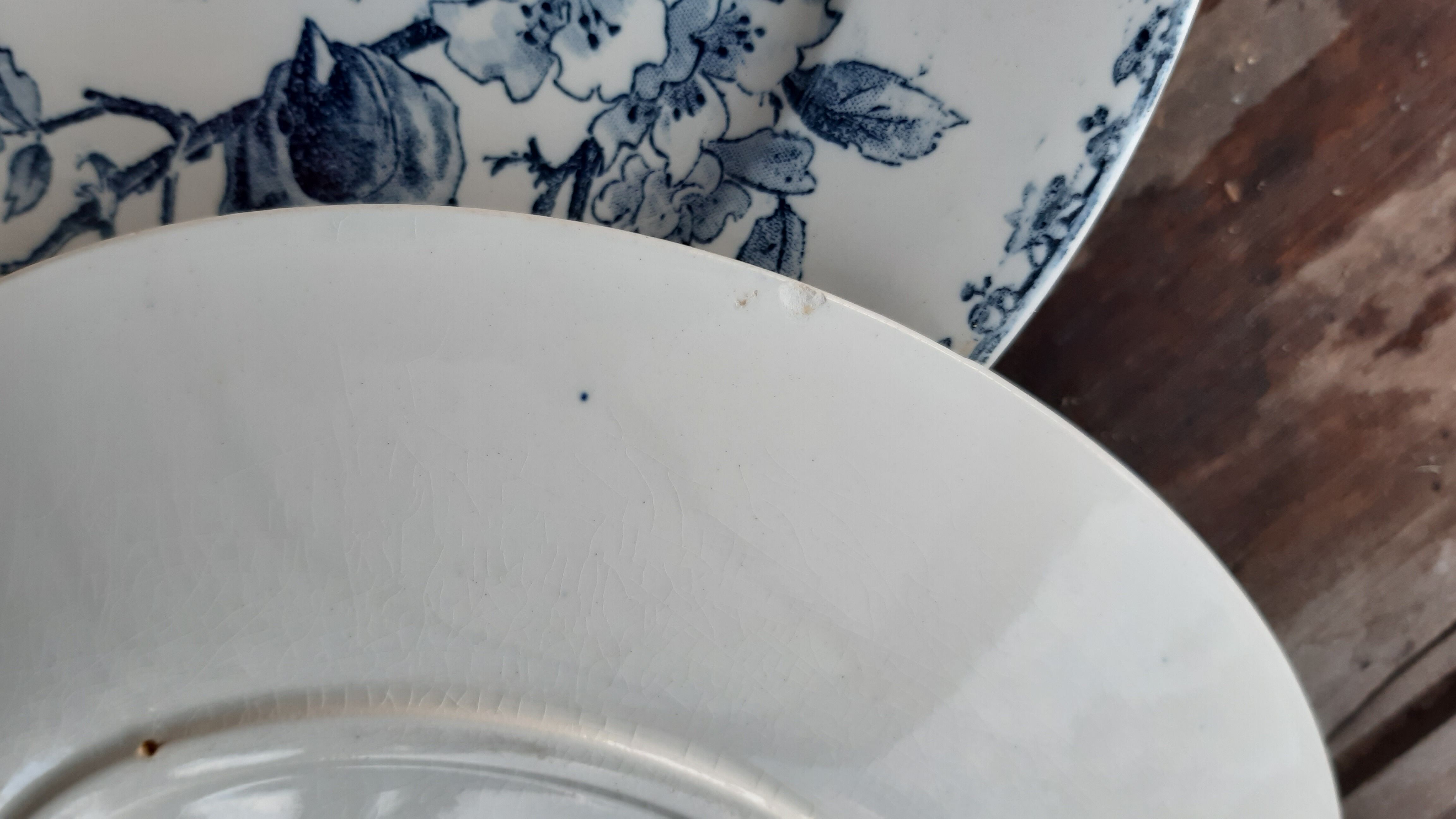 6 Sarreguemines plates