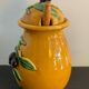 Vallauris ceramic dabbling olive pot