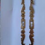 brass furniture door lock plate 1950s