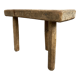 Tabouret de traite tripode, art paysan alsace, france 1920