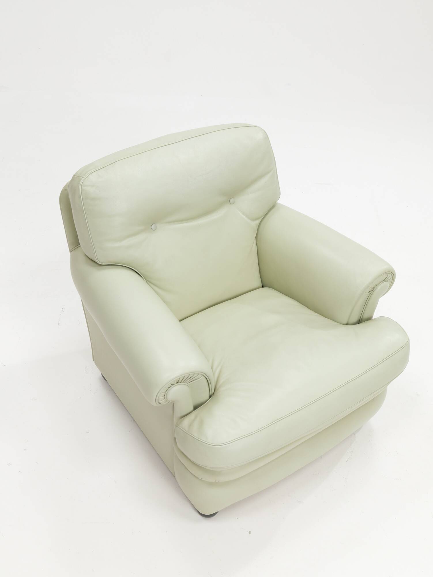 Poltrona Frau 'Dream B' armchair and ottoman, Italy, 1980s