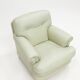 Poltrona Frau 'Dream B' armchair and ottoman, Italy, 1980s