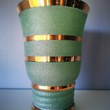 Vase en verre granité