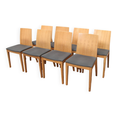 Suite de 8 chaises de salle à manger, Pedrali