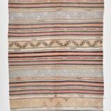 5x9 Soft Pastel Red Vintage Kilim Rug 150x290Cm SK 32959