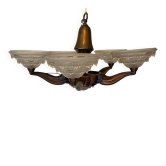 Art Deco chandelier Ezan 1930