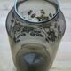 Retro vase smoked glass