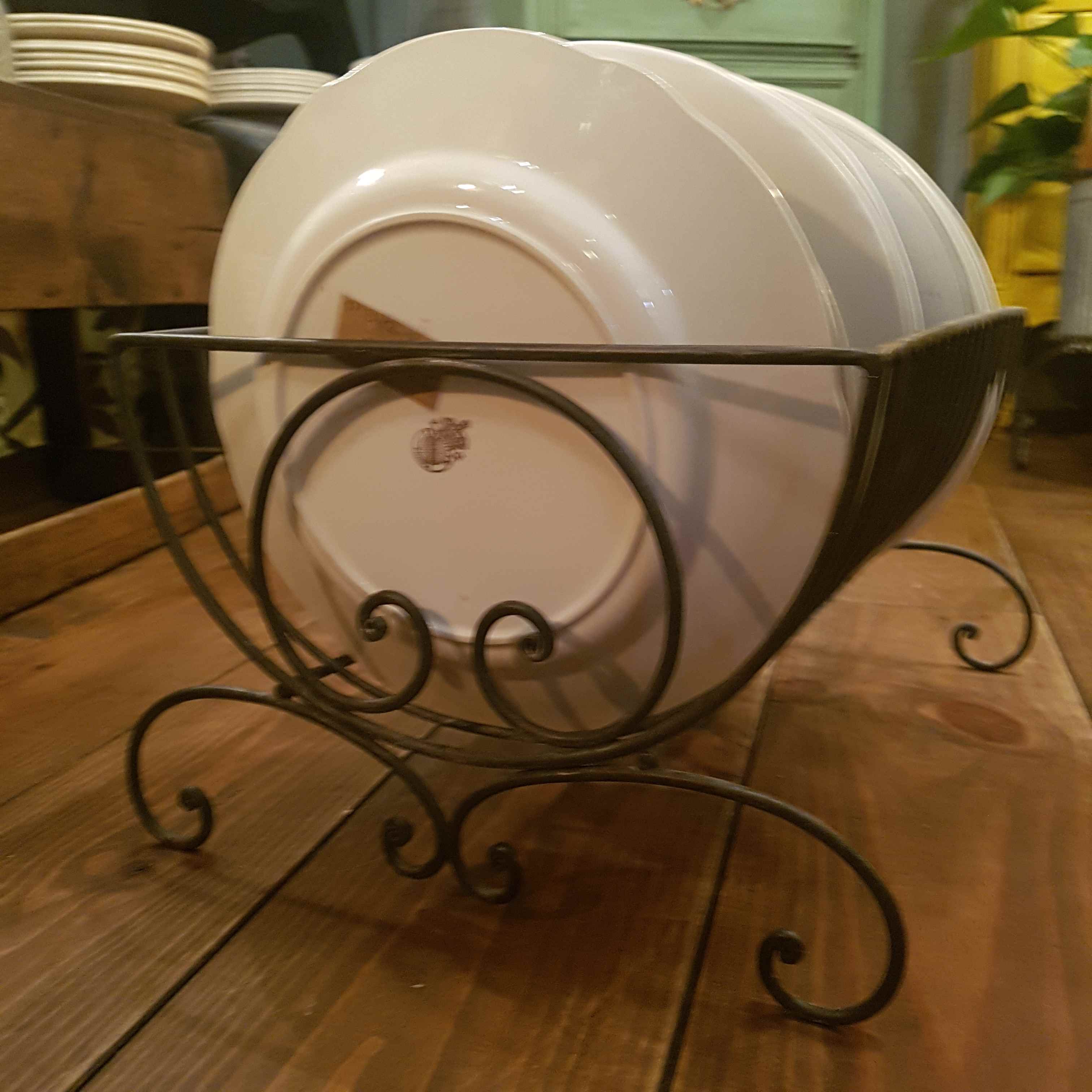 Metal plate holder display