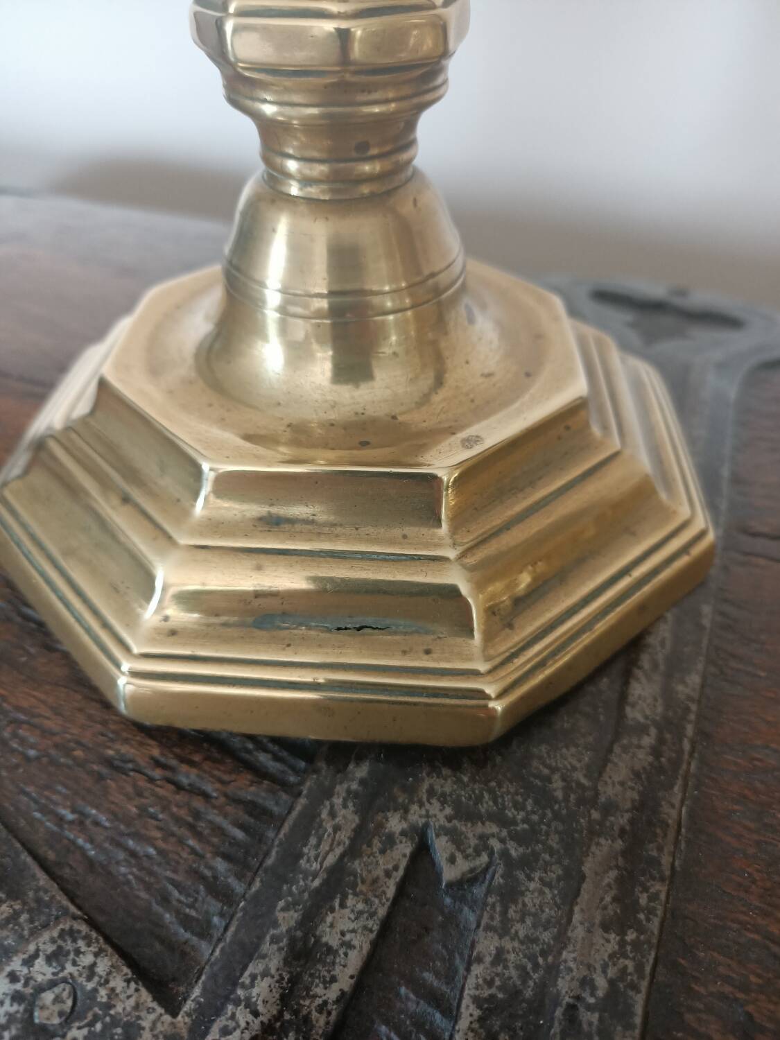 18th century gilded bronze candlesticks