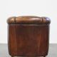 Fauteuil club vintage en cuir de mouton