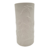 Gien matte porcelain vase