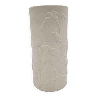 Gien matte porcelain vase