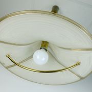 large cristallux hustadt adlustable PENDANT LAMP acrylic and brass