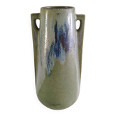 Vase DENBAC no. 226 Art Deco - Flamed stoneware with handles - engraved signature