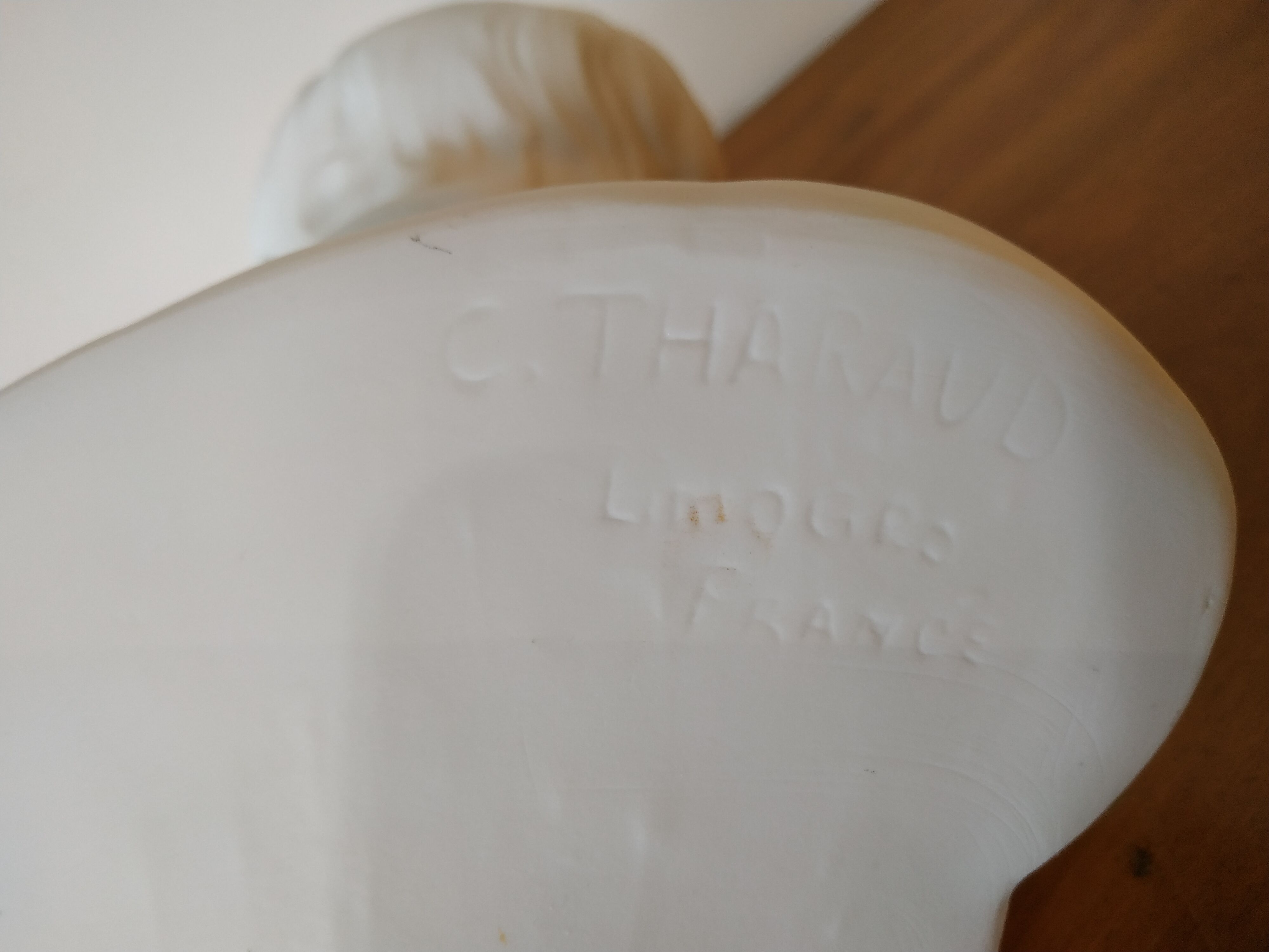 Limoges porcelain biscuit bust