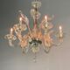 Venetian Lustre In Murano Glass 6 Arm Of Light