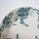 Pair of old flowered plates