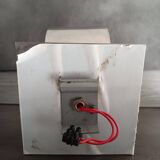 Stainless steel wall light from the 70s