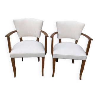 Pair of bridge armchairs