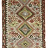 Authentic Vintage Turkish Kilims & Handwoven Rugs – Unique Home Decor Pieces 155x 296 cm