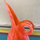 Former Murano pitcher multilayer glass blown rose - anse vintage