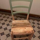 Vintage green wooden chair