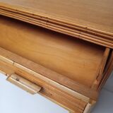 Rattan chest of drawers 60s-70s