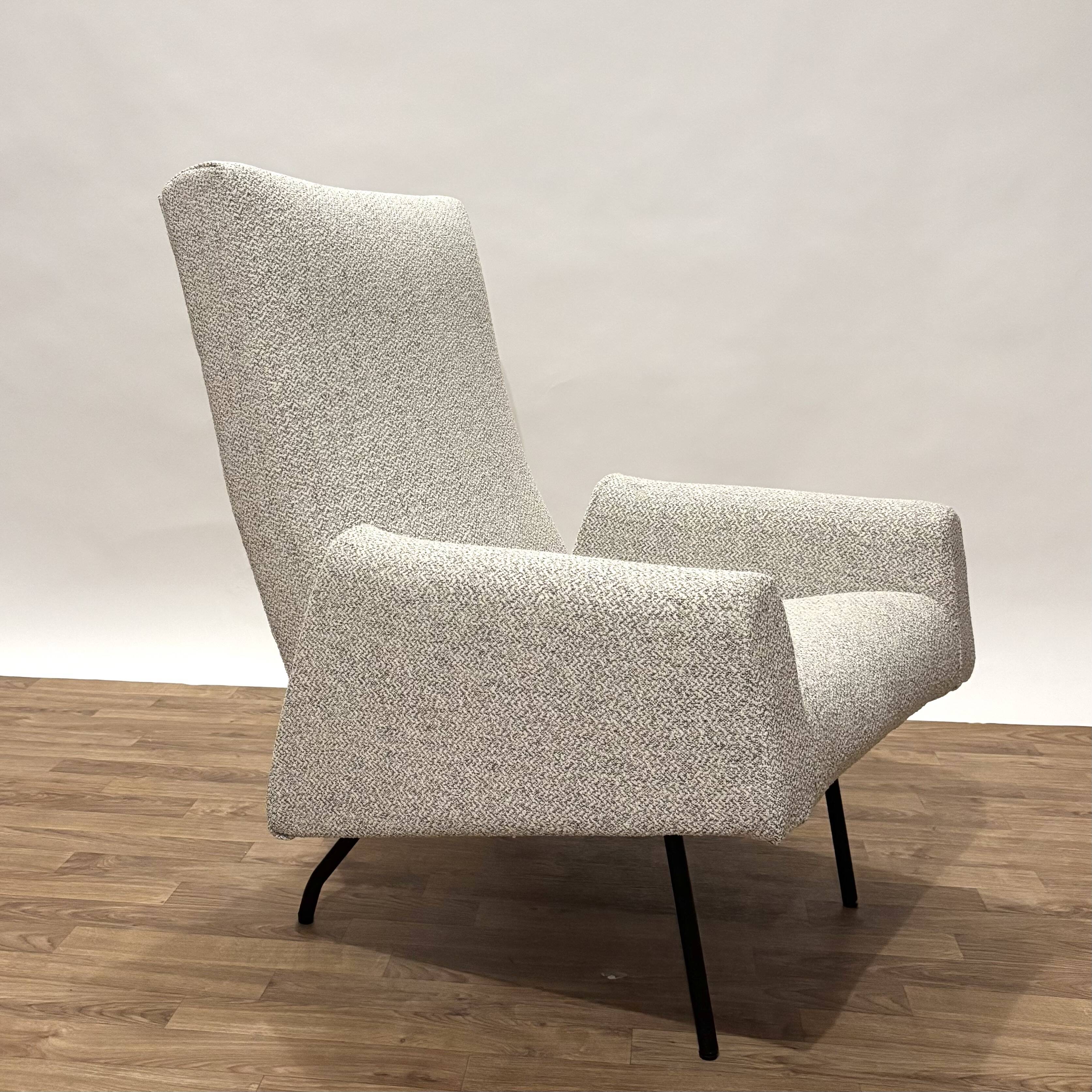 Louis Paolozzi modernist armchair reupholstered