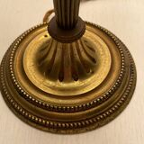 Antique three-light Bouillotte lamp - brass - Fontette Palace Caen