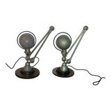 Jielde 2-arm green lamp 1970