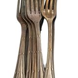 set of 6 worked forks