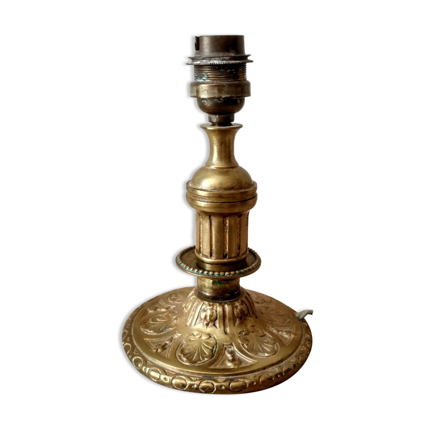 Lampe de chevet en bronze doré style Louis XVI