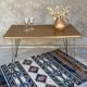 Petite table basse vintage en Formica - pieds Eiffel